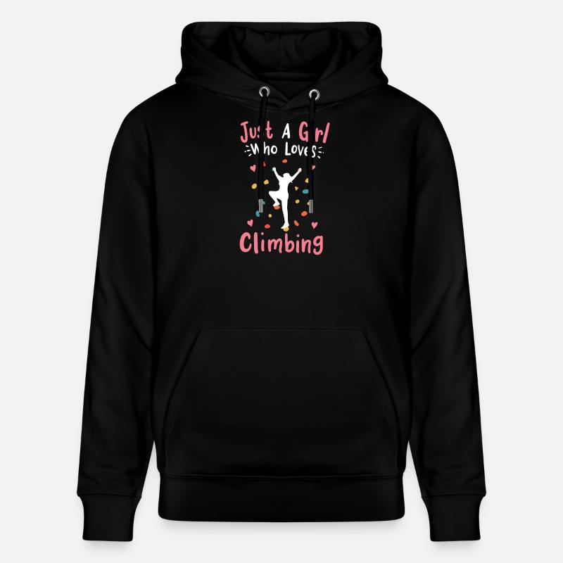 Escalade murale en bloc - Sweat à capuche bio CRUISER Stanley/Stella Unisexe - noir