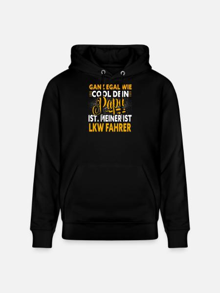 Papa Lkw Fahrer - Stanley/Stella Unisex Bio-Hoodie CRUISER - Schwarz