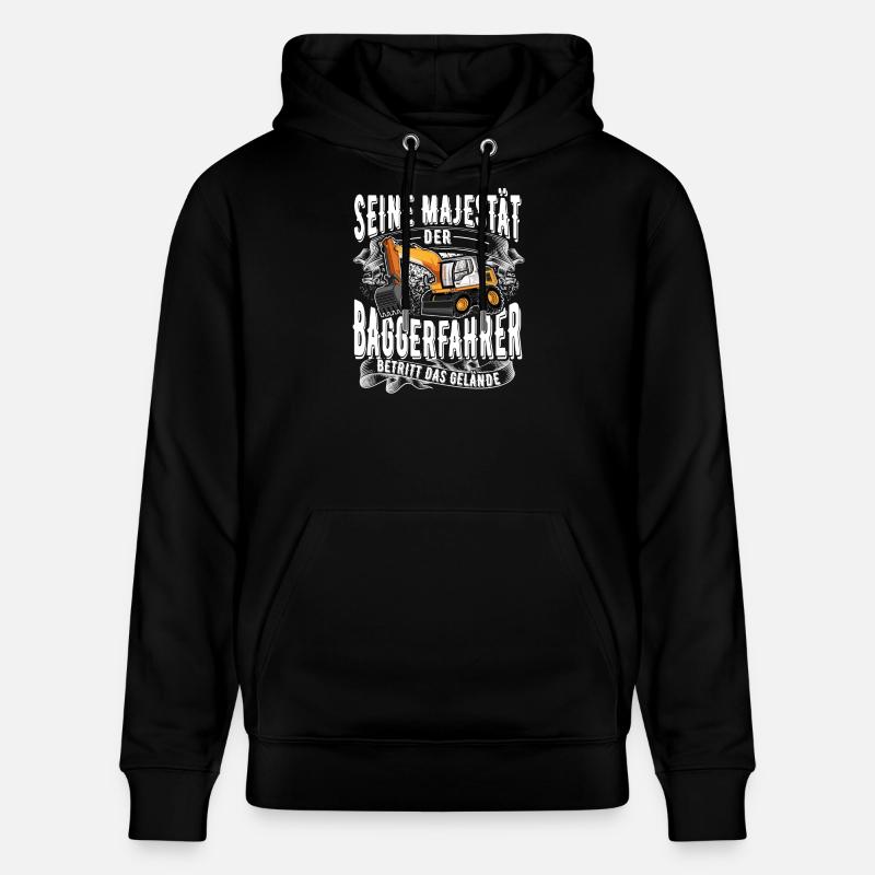 Baggerfahrer - Stanley/Stella Unisex Bio-Hoodie CRUISER  - Schwarz