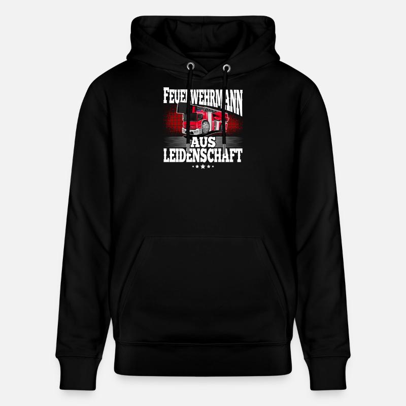 Pompier - Sweat à capuche bio CRUISER Stanley/Stella Unisexe - noir