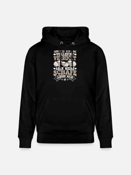 Schaf - Stanley/Stella Unisex Bio-Hoodie CRUISER  - Schwarz