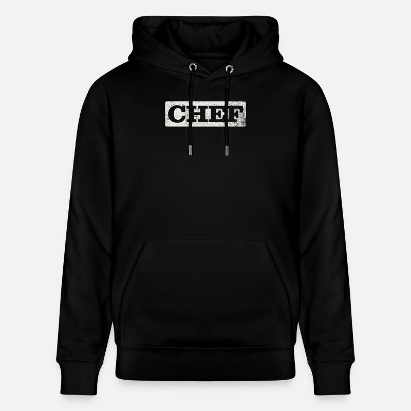 Chef cuisinier Hobby Chef - Sweat à capuche bio CRUISER Stanley/Stella Unisexe - noir