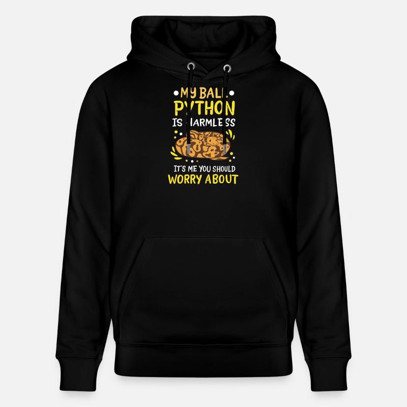 Ball Python - Stanley/Stella CRUISER Unisex Organic Hoodie - black