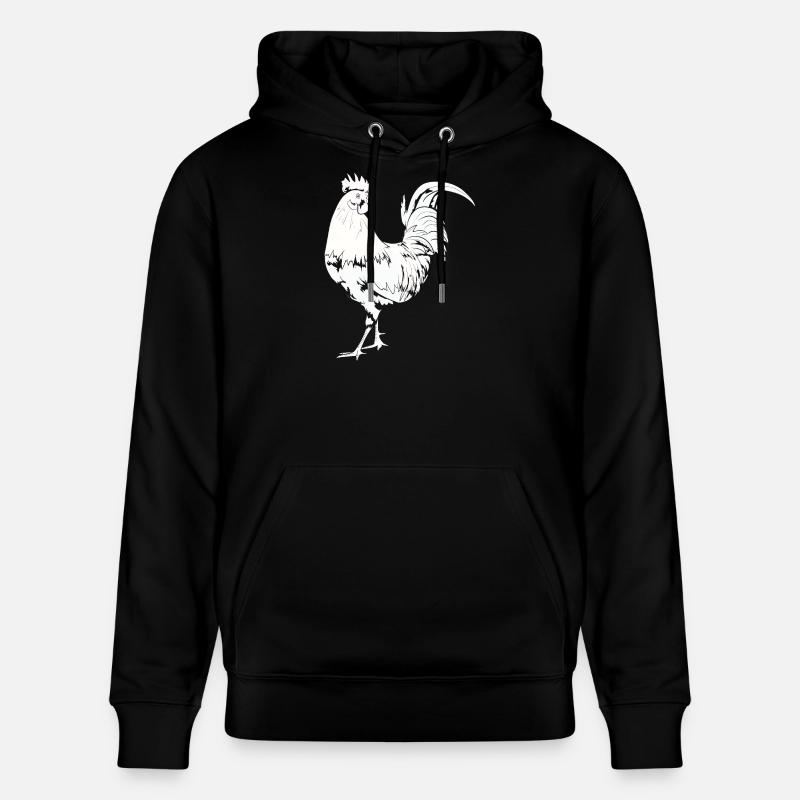 Coq Poulet Coq - Sweat à capuche bio CRUISER Stanley/Stella Unisexe - noir
