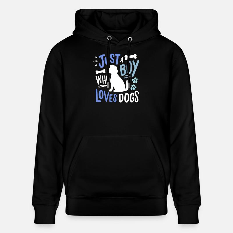 Chien Amoureux des chiens - Sweat à capuche bio CRUISER Stanley/Stella Unisexe - noir