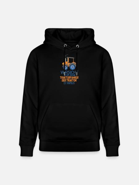Trecker Traktorfahrer Geschenk - Stanley/Stella Unisex Bio-Hoodie CRUISER  - Schwarz