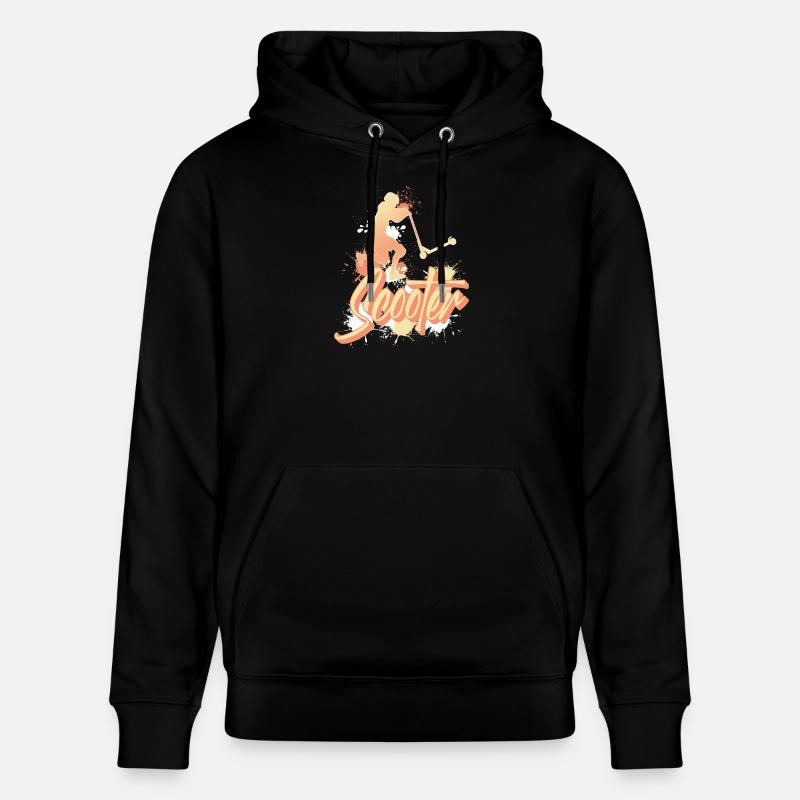 Scooter Tretroller E-Scooter - Sweat à capuche bio CRUISER Stanley/Stella Unisexe - noir