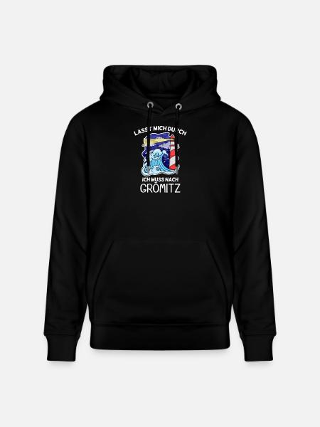 Grömitz Spruch - Stanley/Stella Unisex Bio-Hoodie CRUISER  - Schwarz