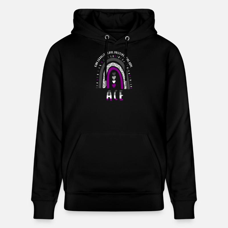 Ace Pride Boho Arc-en-ciel - Sweat à capuche bio CRUISER Stanley/Stella Unisexe - noir