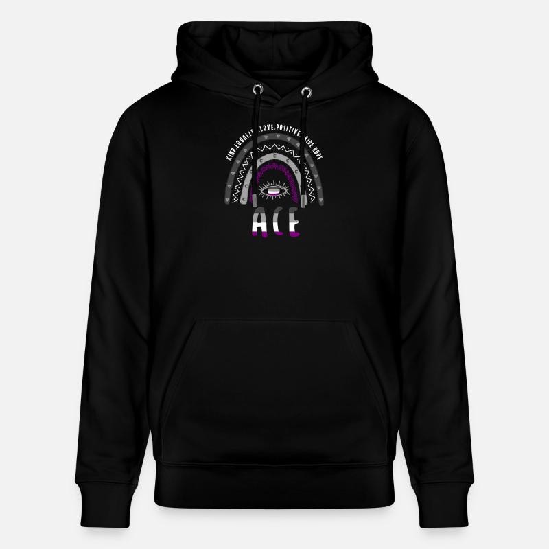 Boho Rainbow Ace Pride - Sweat à capuche bio CRUISER Stanley/Stella Unisexe - noir
