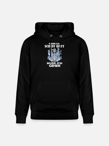Schiff Schifffahrt - Stanley/Stella Unisex Bio-Hoodie CRUISER - Schwarz