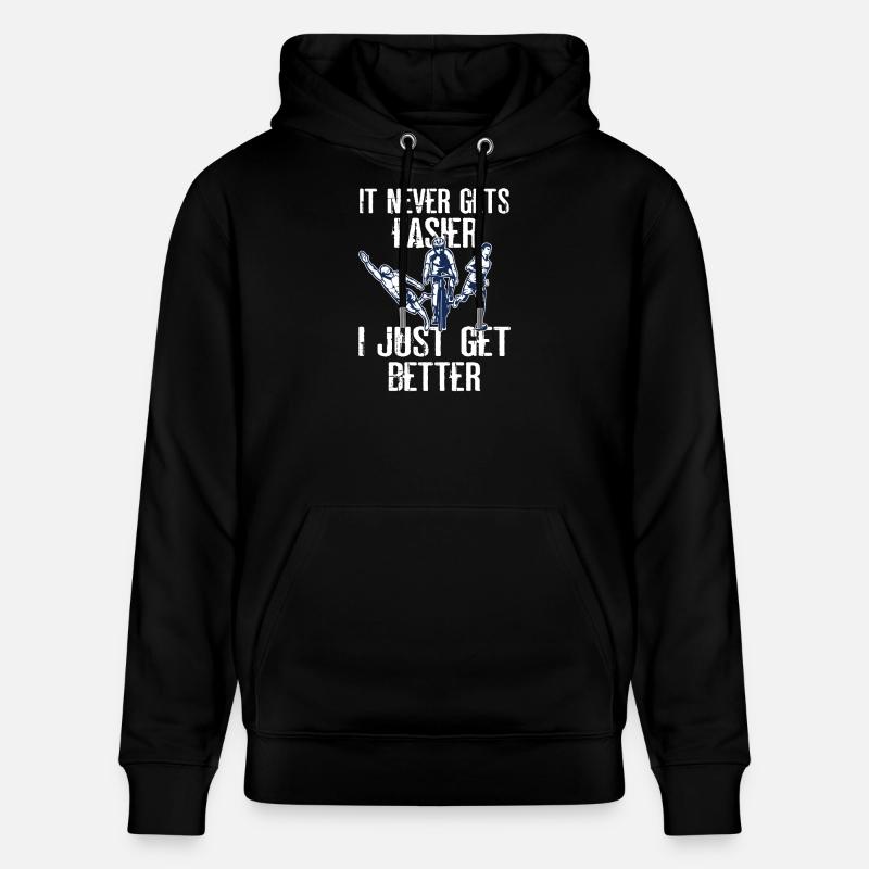 Es Wird Nie Einfacher Triathlon - Stanley/Stella Unisex Bio-Hoodie CRUISER  - Schwarz