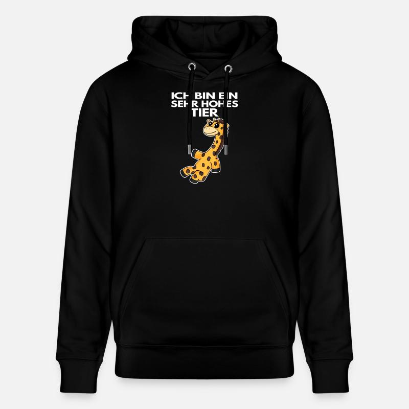 Teamleiter Giraffe - Stanley/Stella Unisex Bio-Hoodie CRUISER  - Schwarz