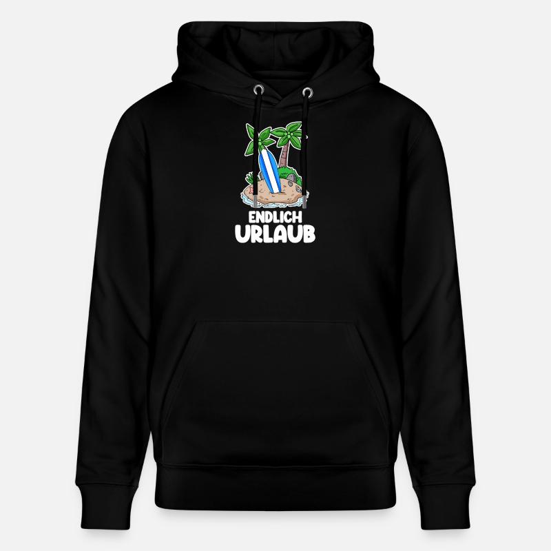 Urlaub - Stanley/Stella Unisex Bio-Hoodie CRUISER - Schwarz