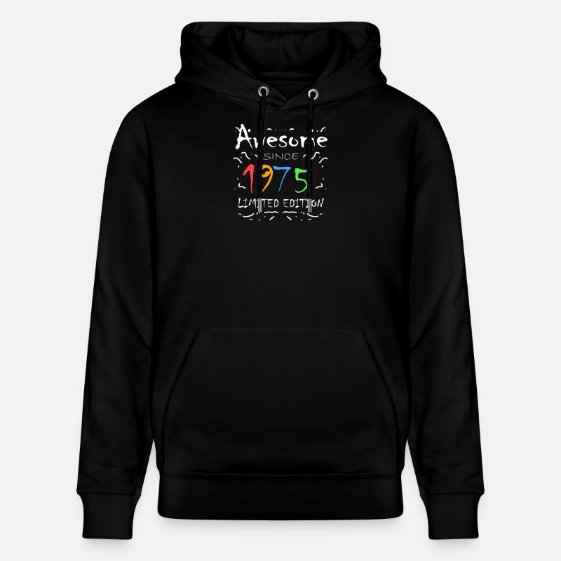 1975 - Sweat à capuche bio CRUISER Stanley/Stella Unisexe - noir