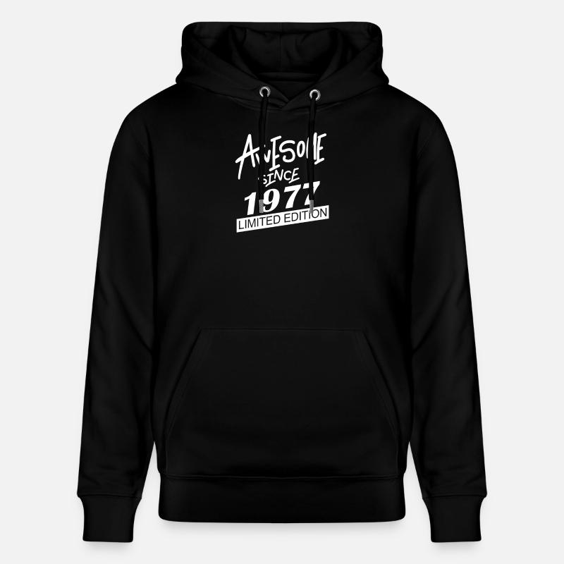 1977 - Sweat à capuche bio CRUISER Stanley/Stella Unisexe - noir