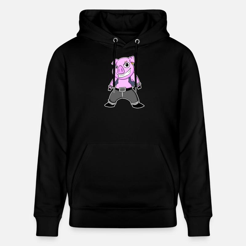 Cochon Cool - Sweat à capuche bio CRUISER Stanley/Stella Unisexe - noir
