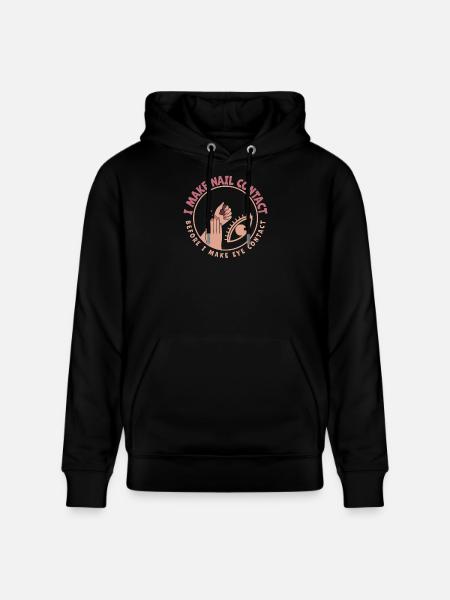 I Make Nail Contact Nail Tech - Stanley/Stella CRUISER Unisex Organic Hoodie - black