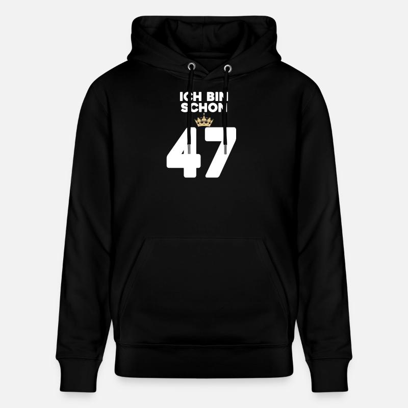 ICH BIN 37 - Stanley/Stella Unisex Bio-Hoodie CRUISER  - Schwarz