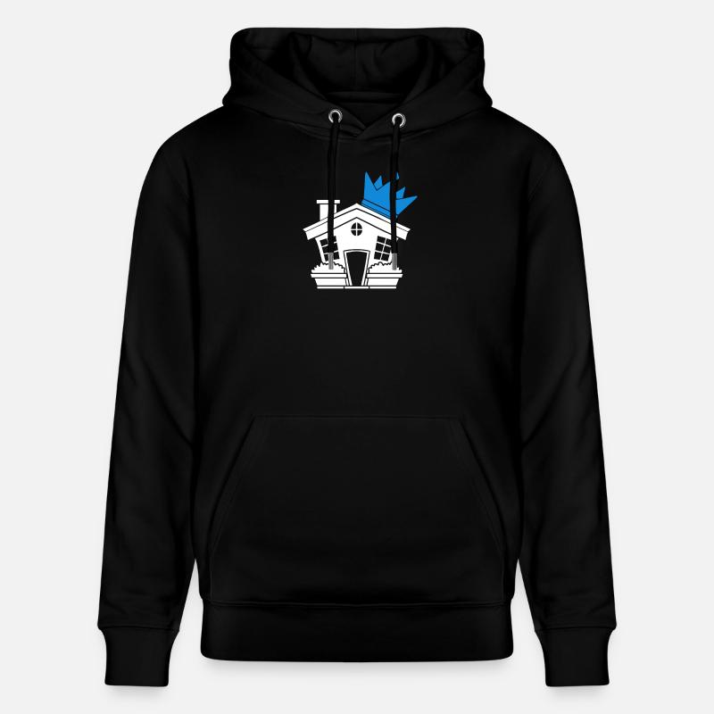 Toit de la maison - Sweat à capuche bio CRUISER Stanley/Stella Unisexe - noir