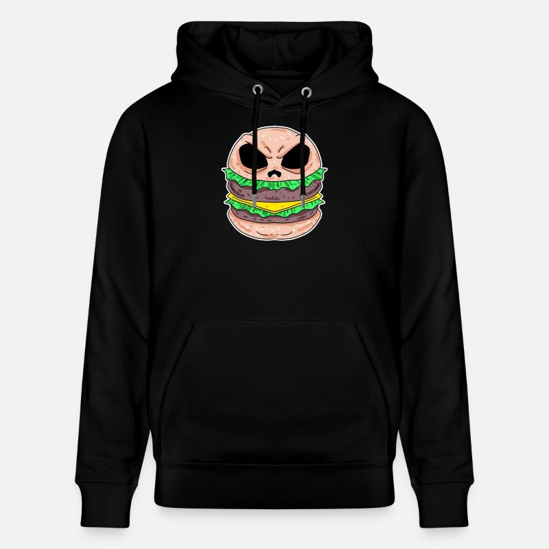 Burger Crâne - Sweat à capuche bio CRUISER Stanley/Stella Unisexe - noir