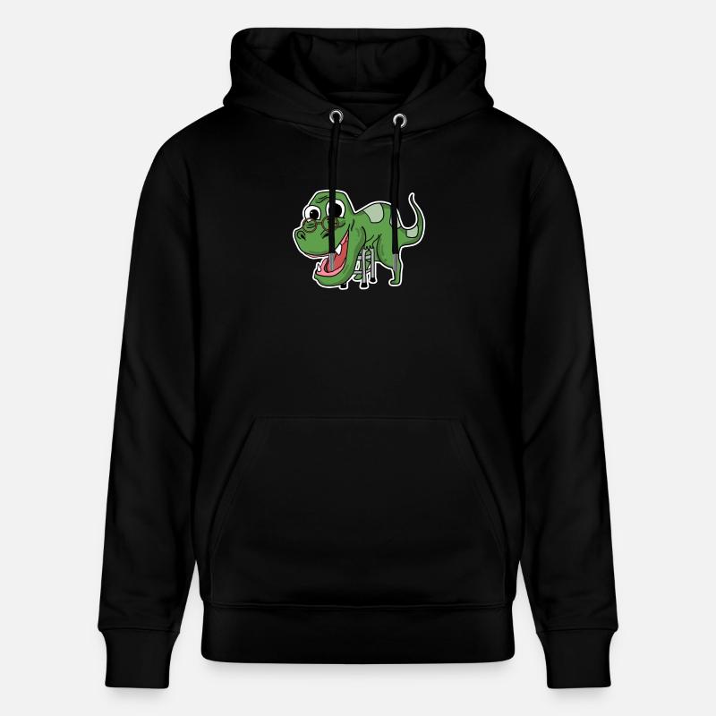 Grand-mère dinosaure - Sweat à capuche bio CRUISER Stanley/Stella Unisexe - noir