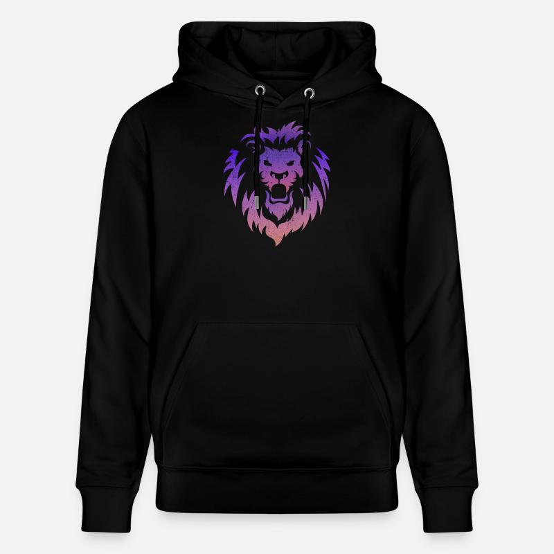 Tête de Lion Tribal - Sweat à capuche bio CRUISER Stanley/Stella Unisexe - noir