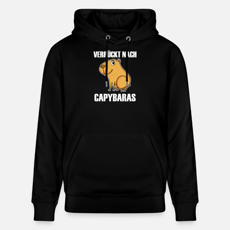 Capybara Wasserschwein Geschenk - Stanley/Stella Unisex Bio-Hoodie CRUISER  - Schwarz