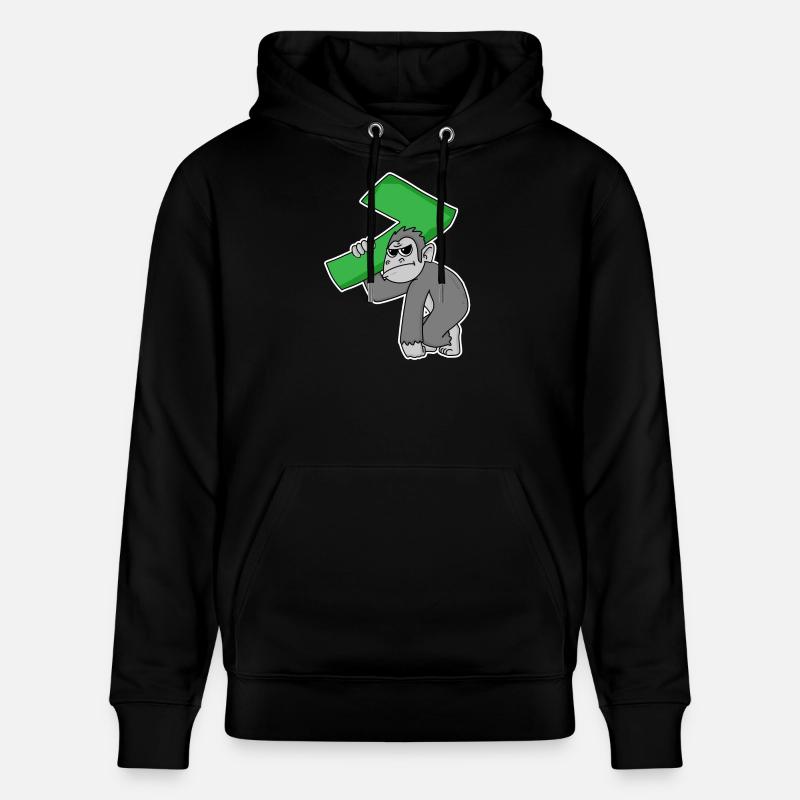 7 ans - 7e anniversaire - Sweat à capuche bio CRUISER Stanley/Stella Unisexe - noir