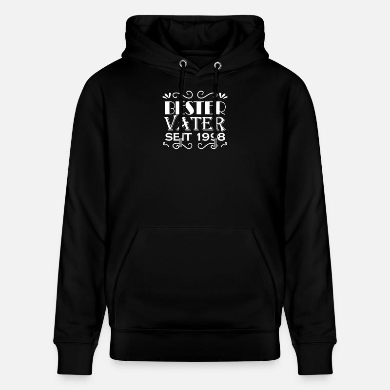 Bester Vater seit 1998 - Stanley/Stella Unisex Bio-Hoodie CRUISER  - Schwarz