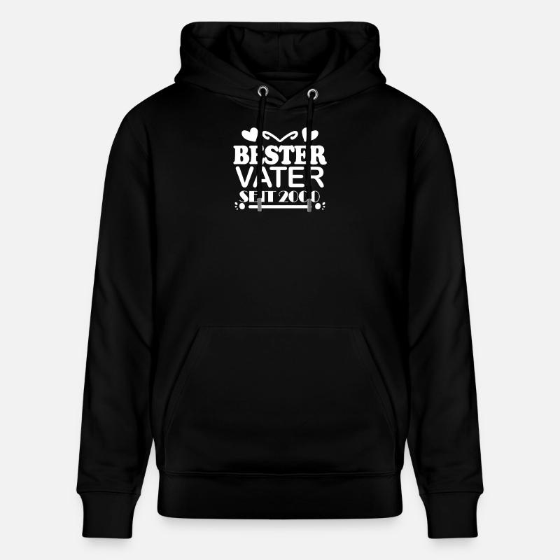 Bester Vater seit 2000 - Stanley/Stella Unisex Bio-Hoodie CRUISER - Schwarz