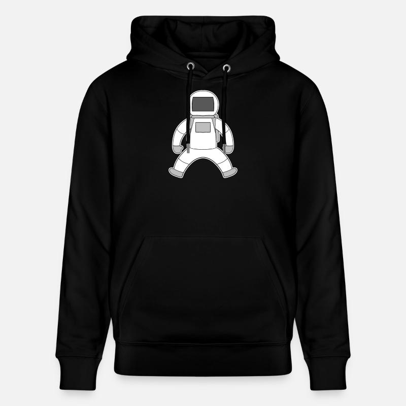 Motif astronaute - Sweat à capuche bio CRUISER Stanley/Stella Unisexe - noir