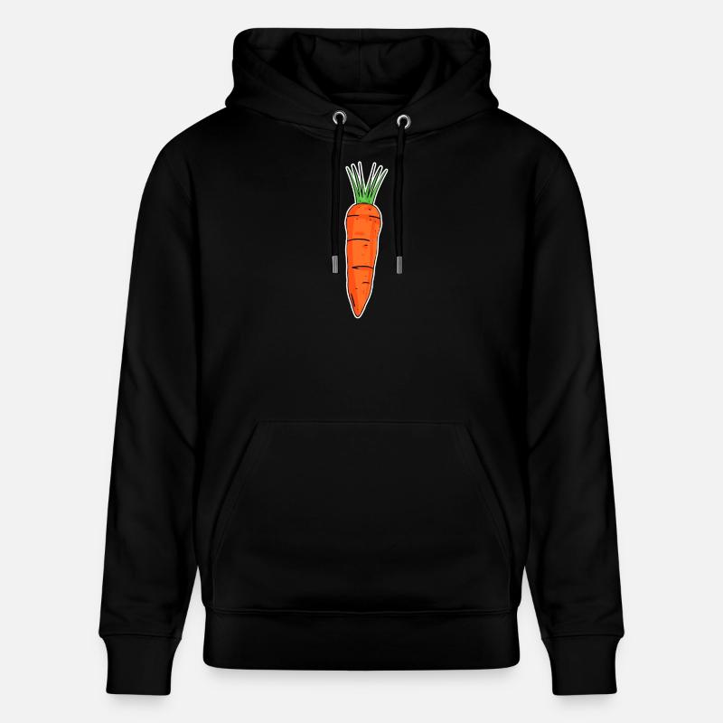 Motif de carotte - Sweat à capuche bio CRUISER Stanley/Stella Unisexe - noir