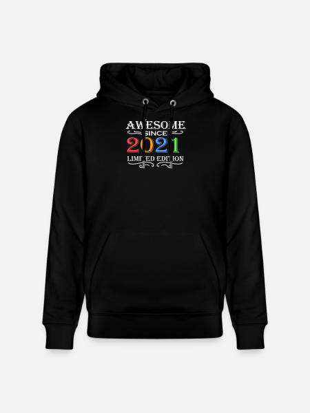 2021 - Millésime 2021 - Sweat à capuche bio CRUISER Stanley/Stella Unisexe - noir