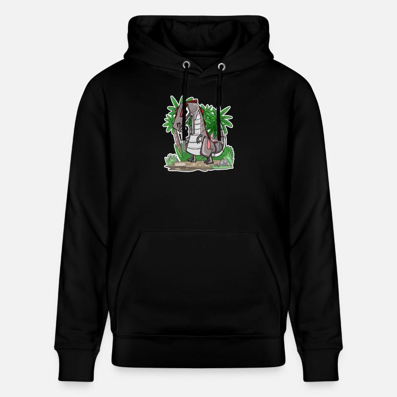 Robot Dino Dinosaure - Sweat à capuche bio CRUISER Stanley/Stella Unisexe - noir