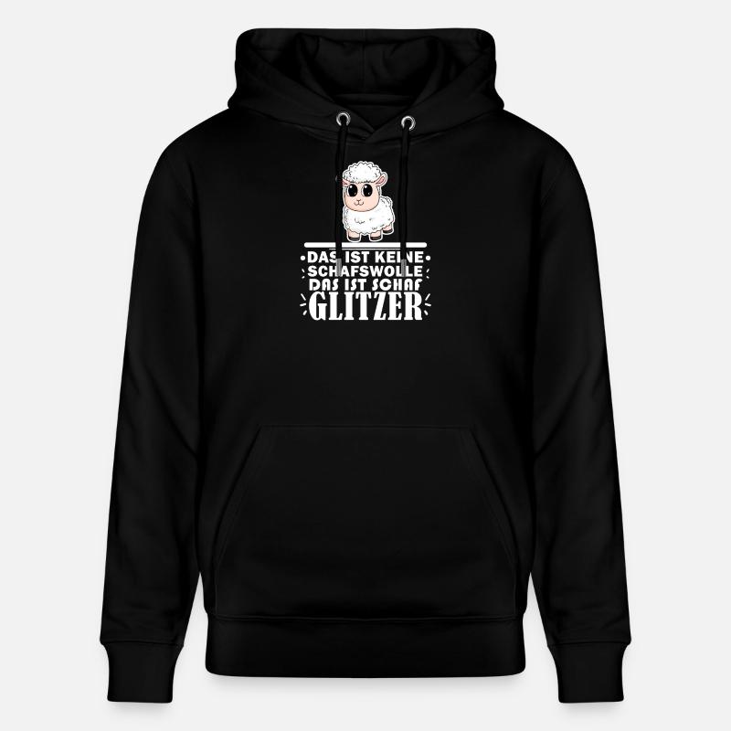 Schaf Spruch - Stanley/Stella Unisex Bio-Hoodie CRUISER  - Schwarz