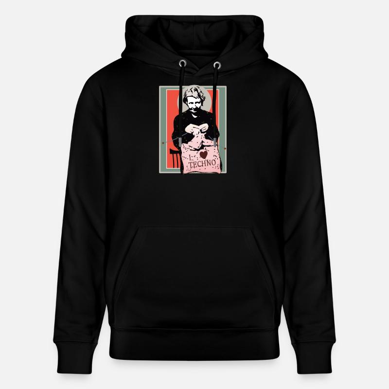 Techno couture Art Illustration - Sweat à capuche bio CRUISER Stanley/Stella Unisexe - noir