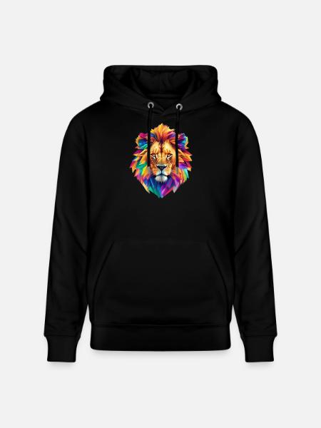 Lion's head - Stanley/Stella CRUISER Unisex Organic Hoodie - black