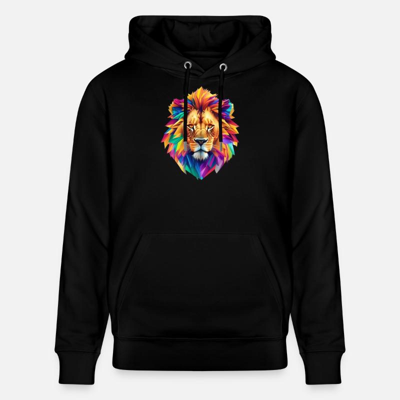 Tête de lion - Sweat à capuche bio CRUISER Stanley/Stella Unisexe - noir