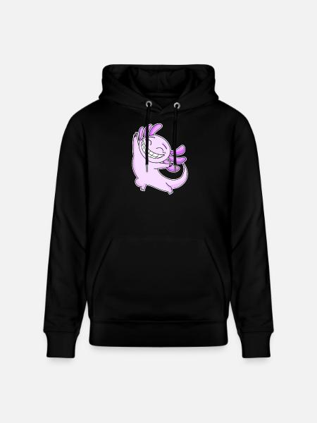 Joyeux Axolotl - Sweat à capuche bio CRUISER Stanley/Stella Unisexe - noir