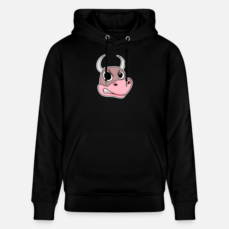 Taureau en colère - Sweat à capuche bio CRUISER Stanley/Stella Unisexe - noir