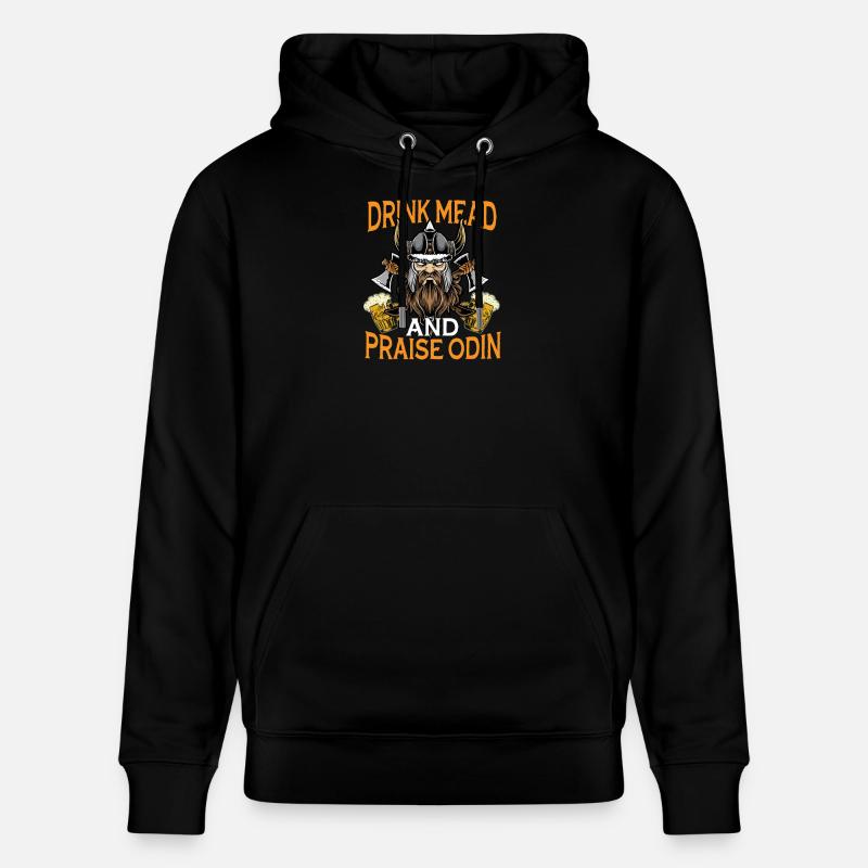 Bier Wikinger - Stanley/Stella Unisex Bio-Hoodie CRUISER  - Schwarz