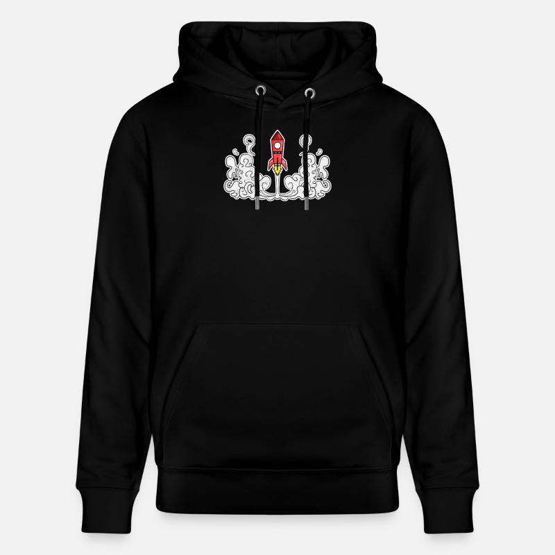 Lancement de fusée - Sweat à capuche bio CRUISER Stanley/Stella Unisexe - noir