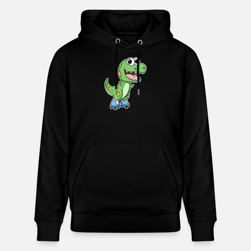 Patinage de dinosaures - Sweat à capuche bio CRUISER Stanley/Stella Unisexe - noir