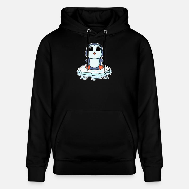 Manchots manchots - Sweat à capuche bio CRUISER Stanley/Stella Unisexe - noir