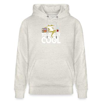 Toad ally cool - Stanley/Stella Unisex Bio-Hoodie CRUISER  - Beige meliert - Vorne - Alina (178cm) & Michal (187cm)