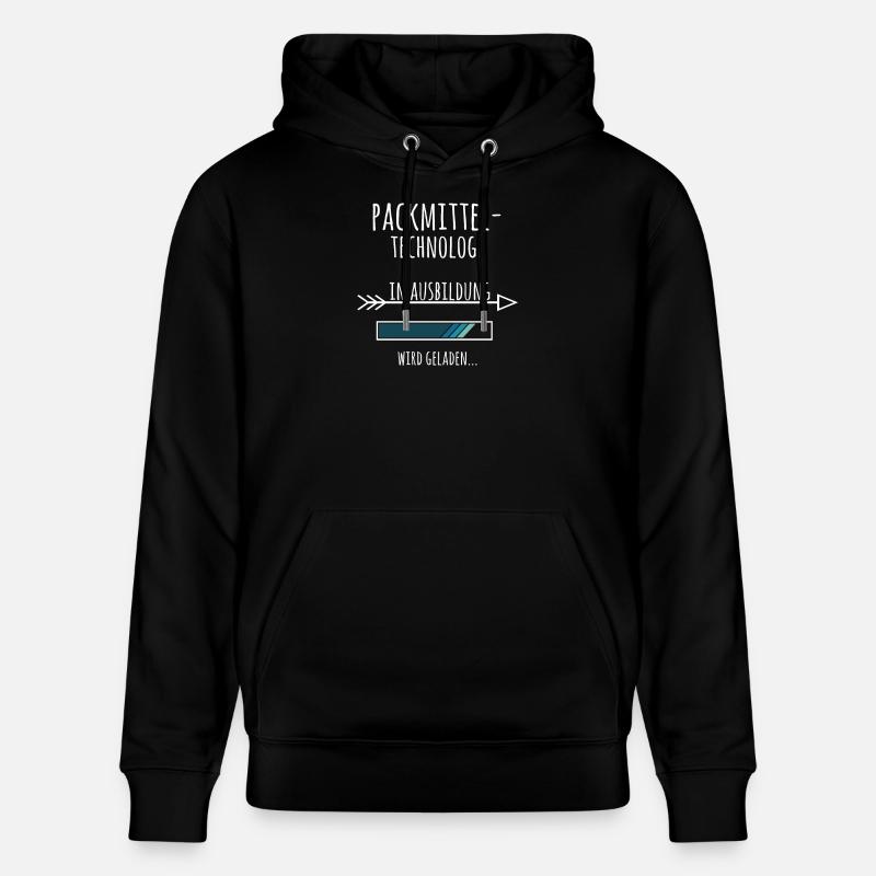 Packmitteltechnologe Ausbildung Beruf Geschenk - Stanley/Stella Unisex Bio-Hoodie CRUISER  - Schwarz