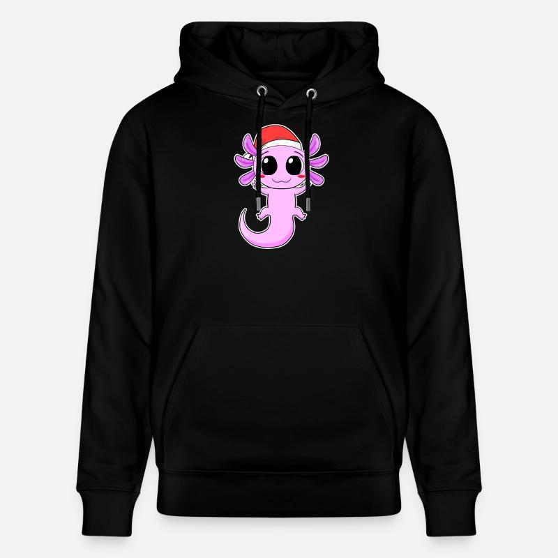 Axolotl Noël - Sweat à capuche bio CRUISER Stanley/Stella Unisexe - noir