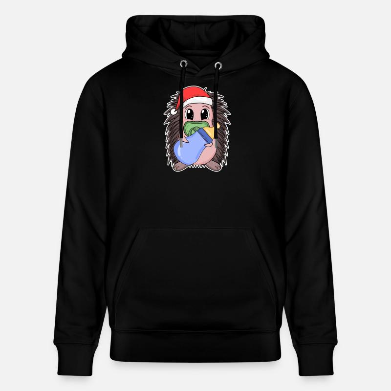 Hérisson bébé Noël - Sweat à capuche bio CRUISER Stanley/Stella Unisexe - noir