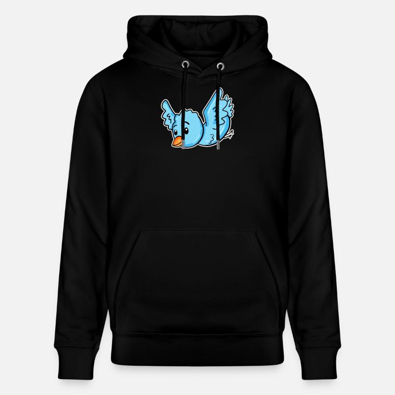 Ein blauer Vogel - Stanley/Stella Unisex Bio-Hoodie CRUISER  - Schwarz